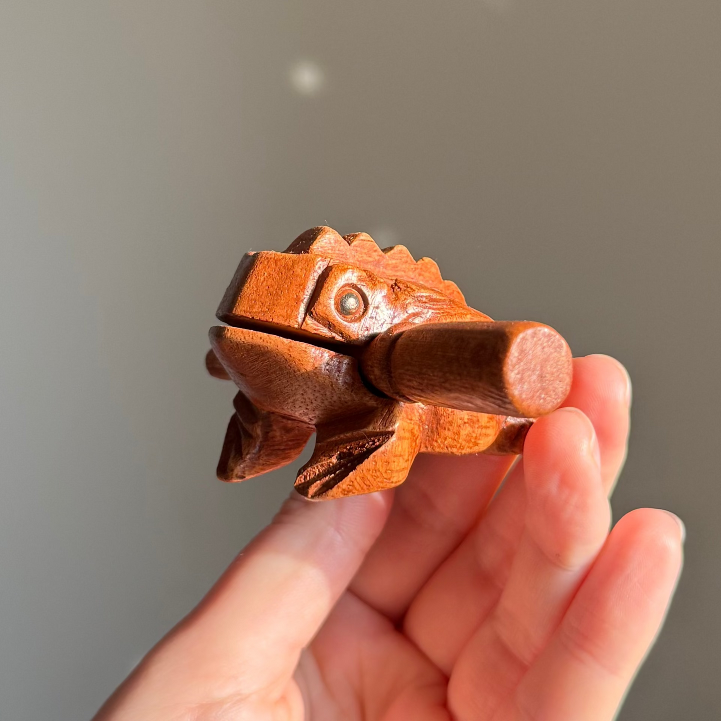 Wooden Croaking Frog (different sizes)