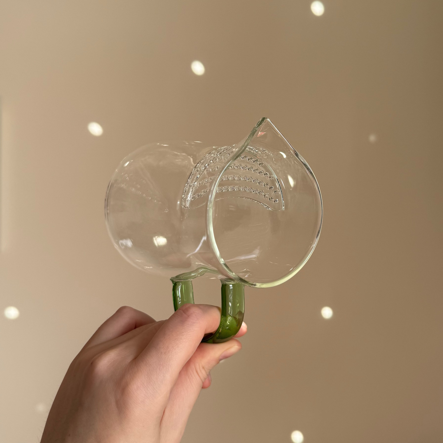 Glass Fairness Cup (Chahai) with Strainer, 450 ml