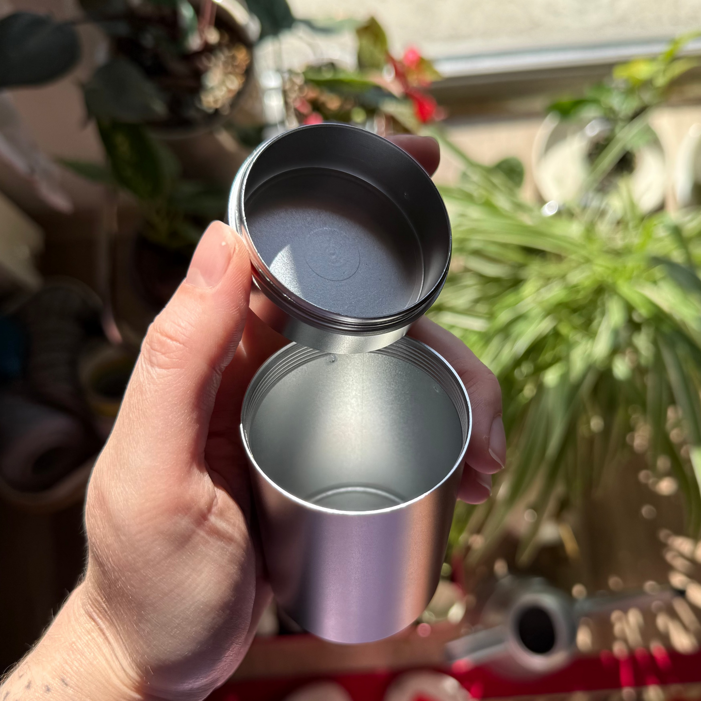 Matte Metal Jar with Twist Lid