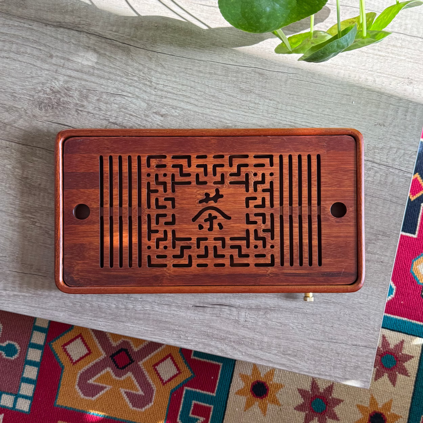Wooden Tea Tray, 34×19 cm