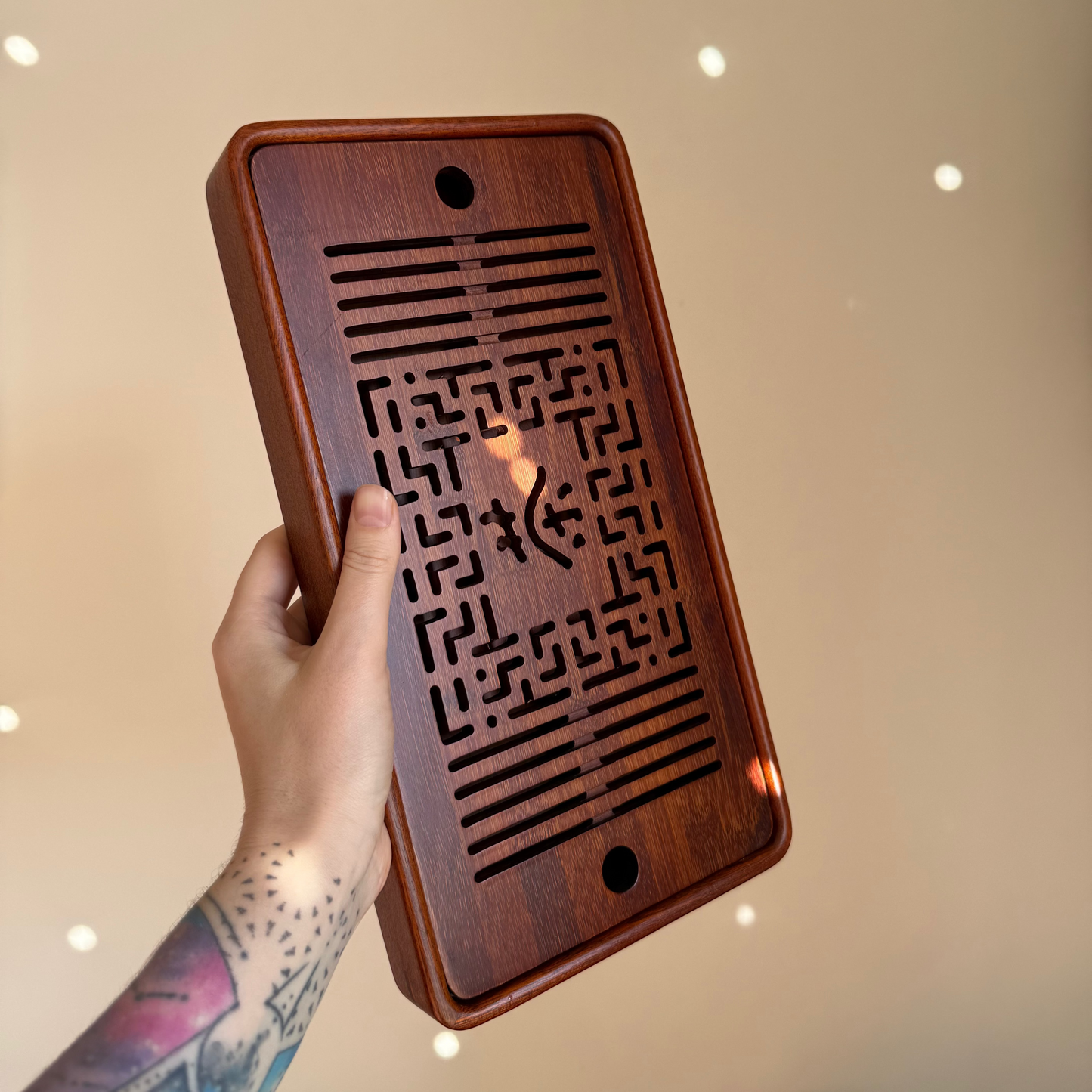 Wooden Tea Tray, 34×19 cm