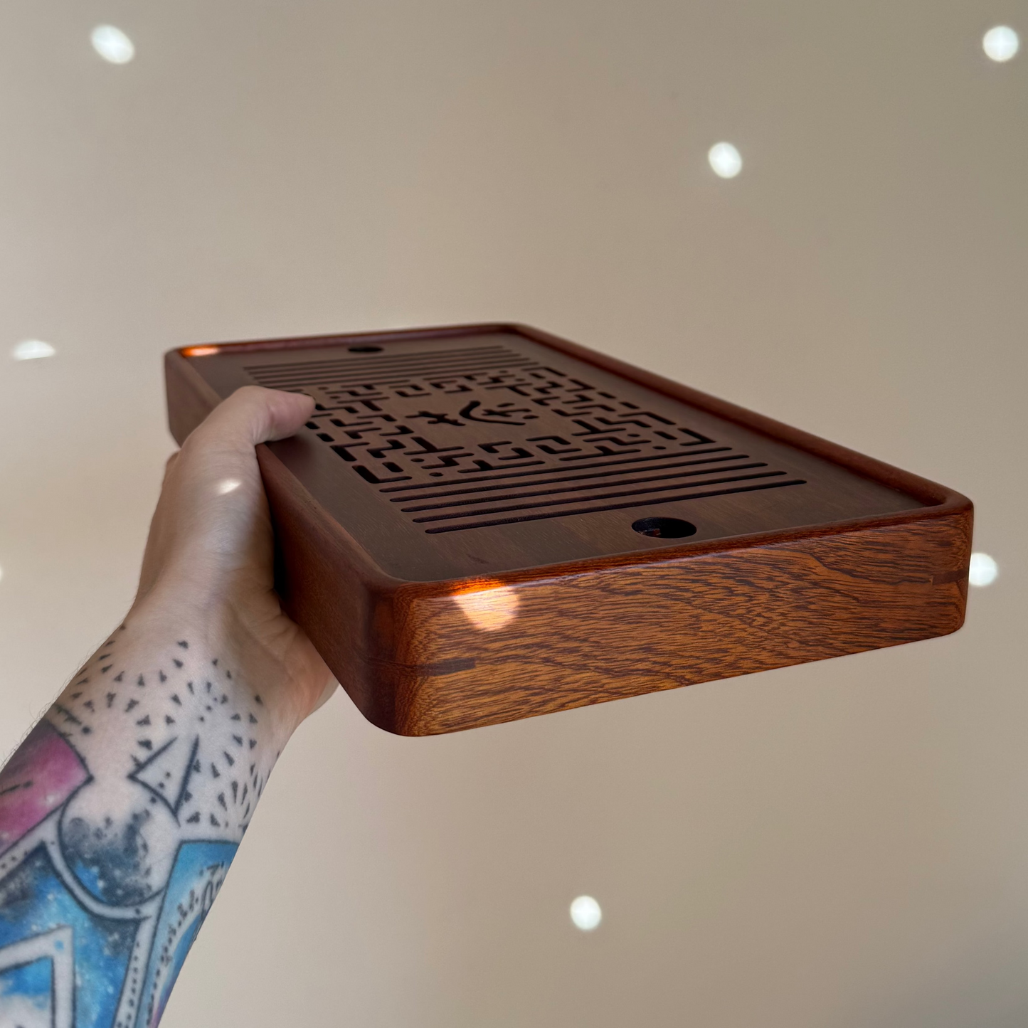 Wooden Tea Tray, 34×19 cm