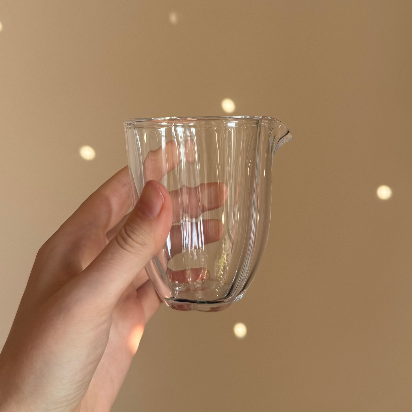 Flower-shaped Glass Pitcher (Chahai), 200 ml