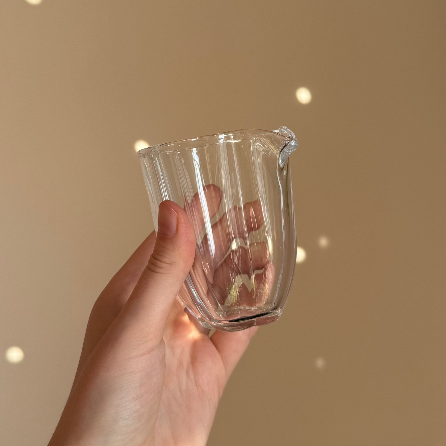 Flower-shaped Glass Pitcher (Chahai), 200 ml