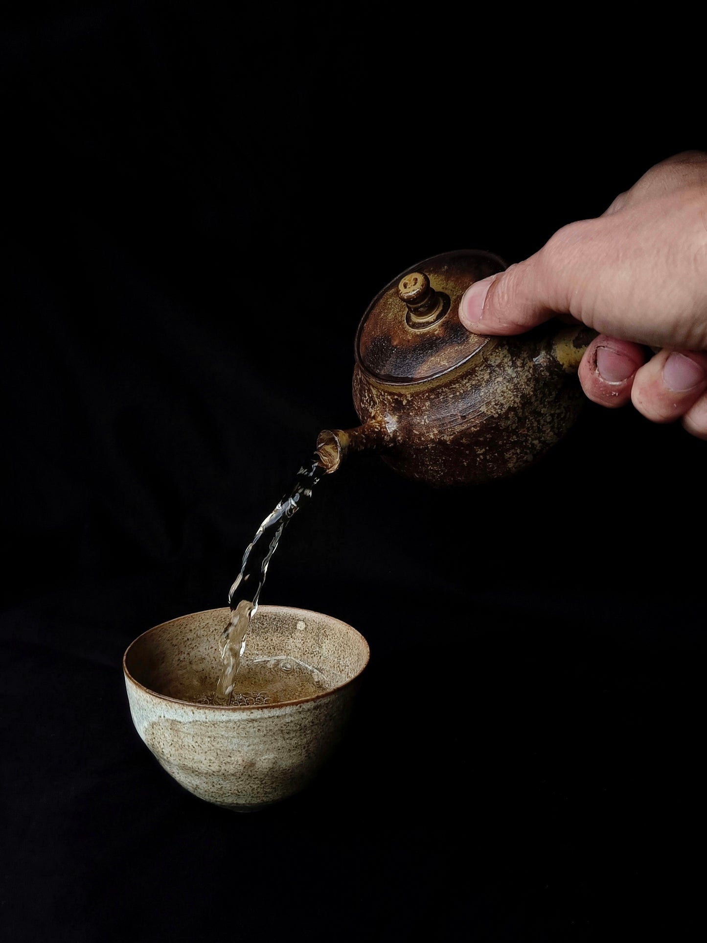 Handcrafted Teapot with Ash Glaze, 200 ml