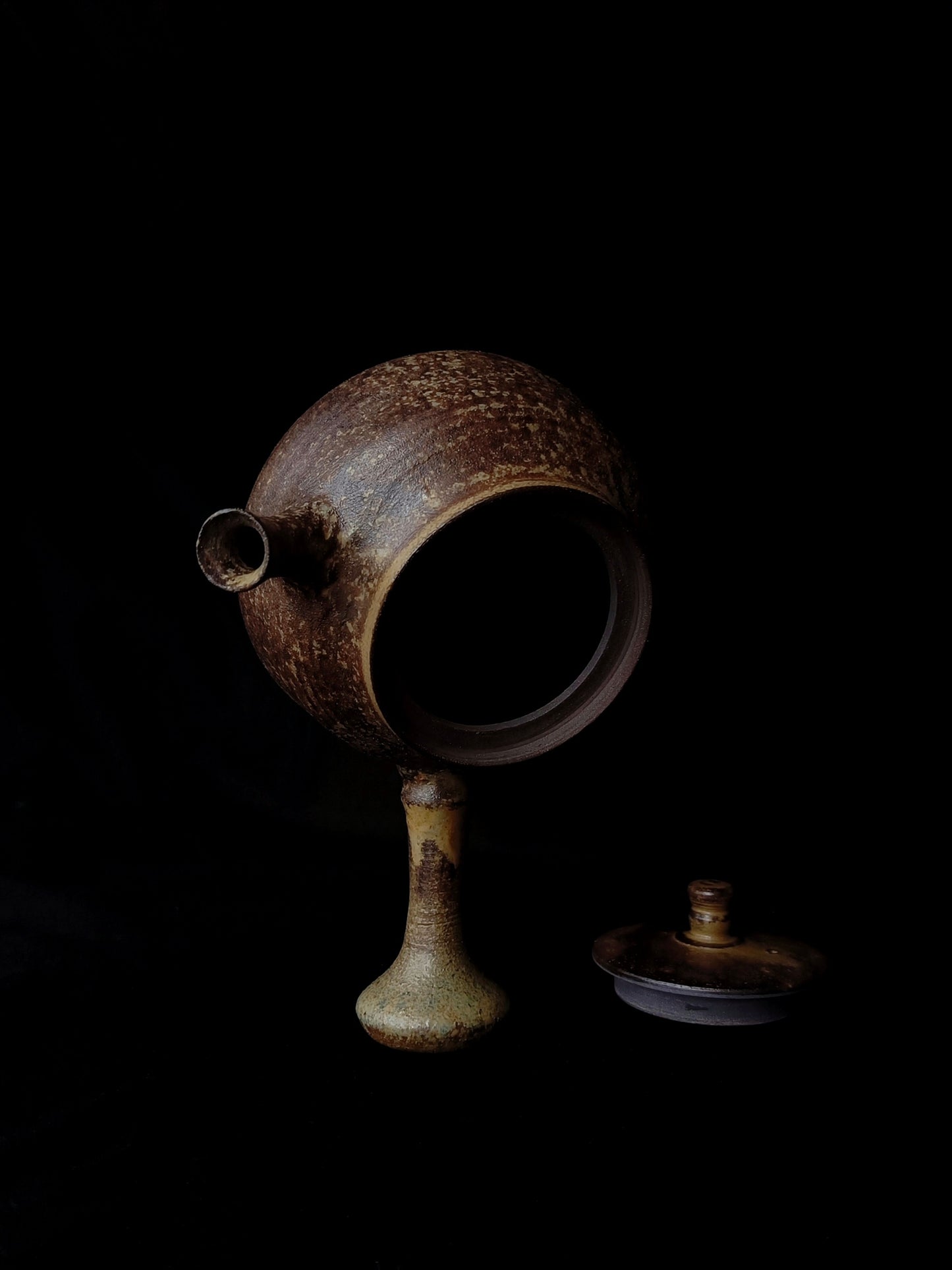 Handcrafted Teapot with Ash Glaze, 200 ml