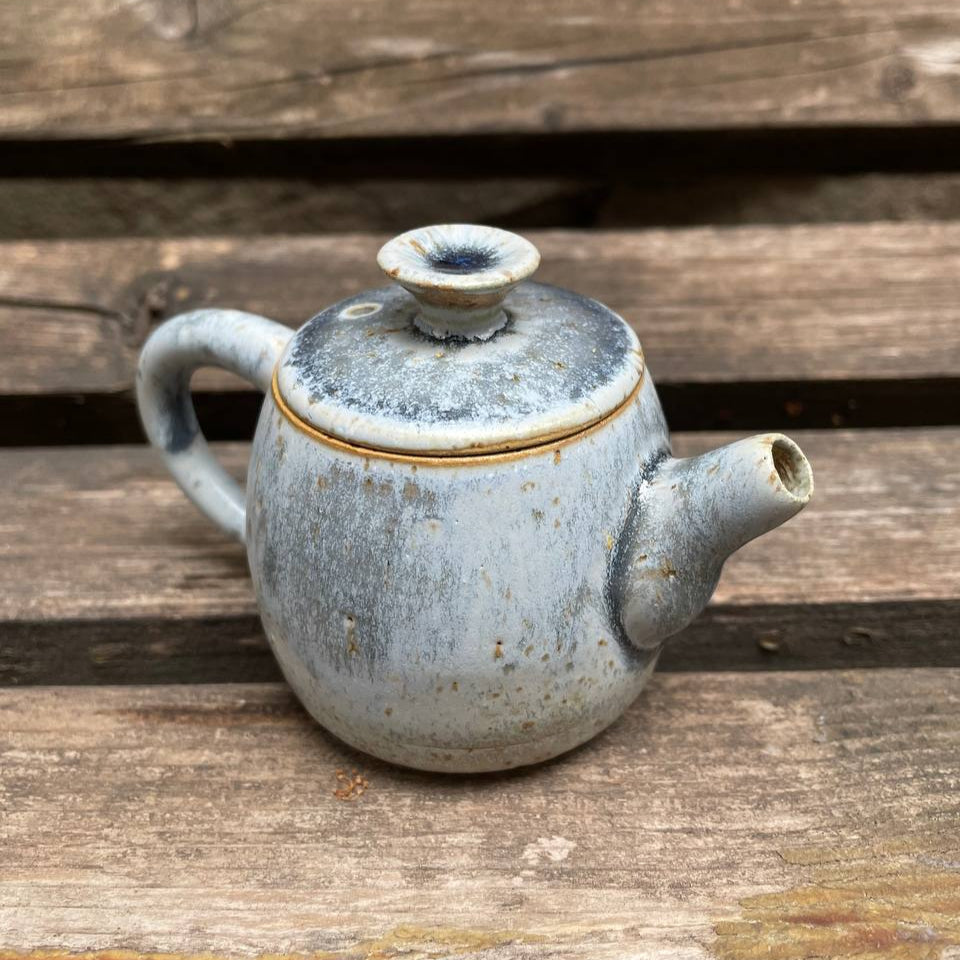 Blue Speckled Clay Teapot, 80 ml