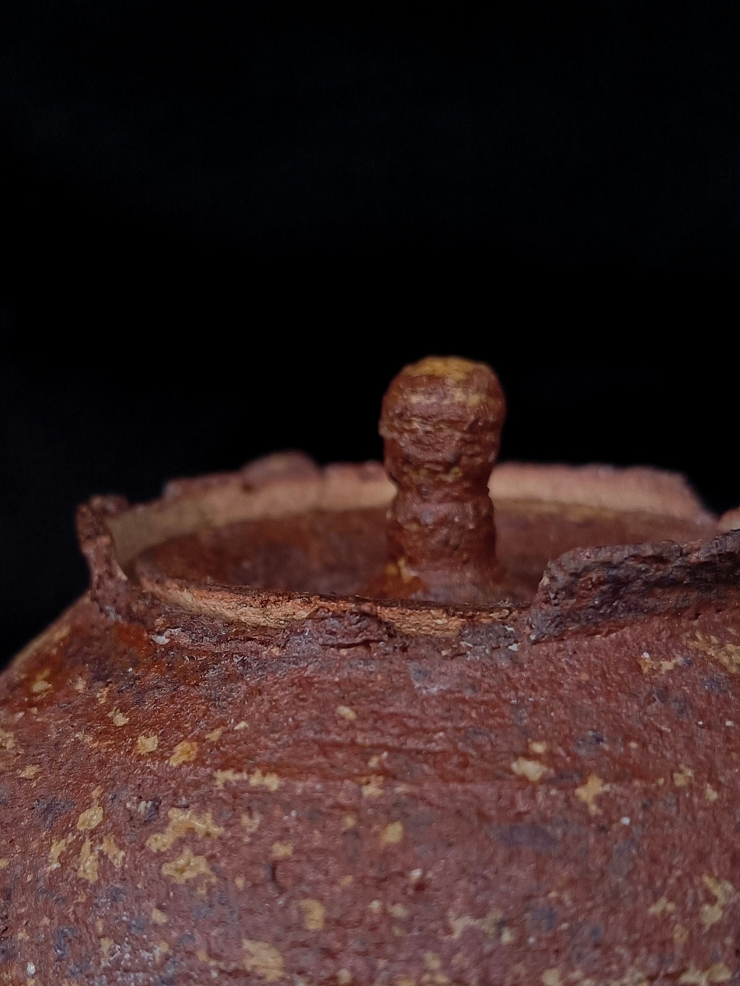 Textured Clay & Ash Glaze Teapot, 170 ml
