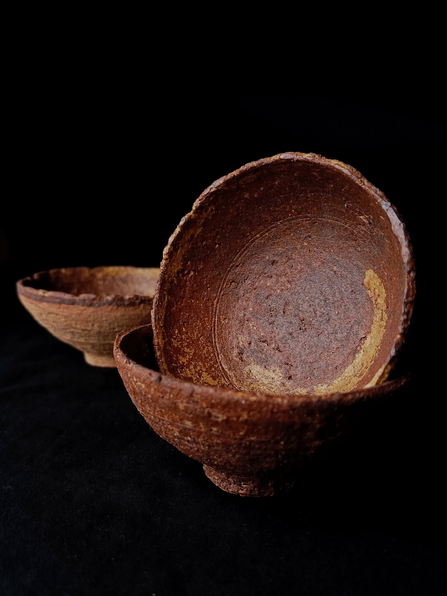 Textured Chamotte Clay Tea Cup, 80 ml