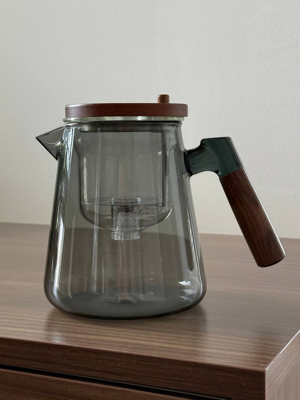 Dark Glass Teapot, 750 ml