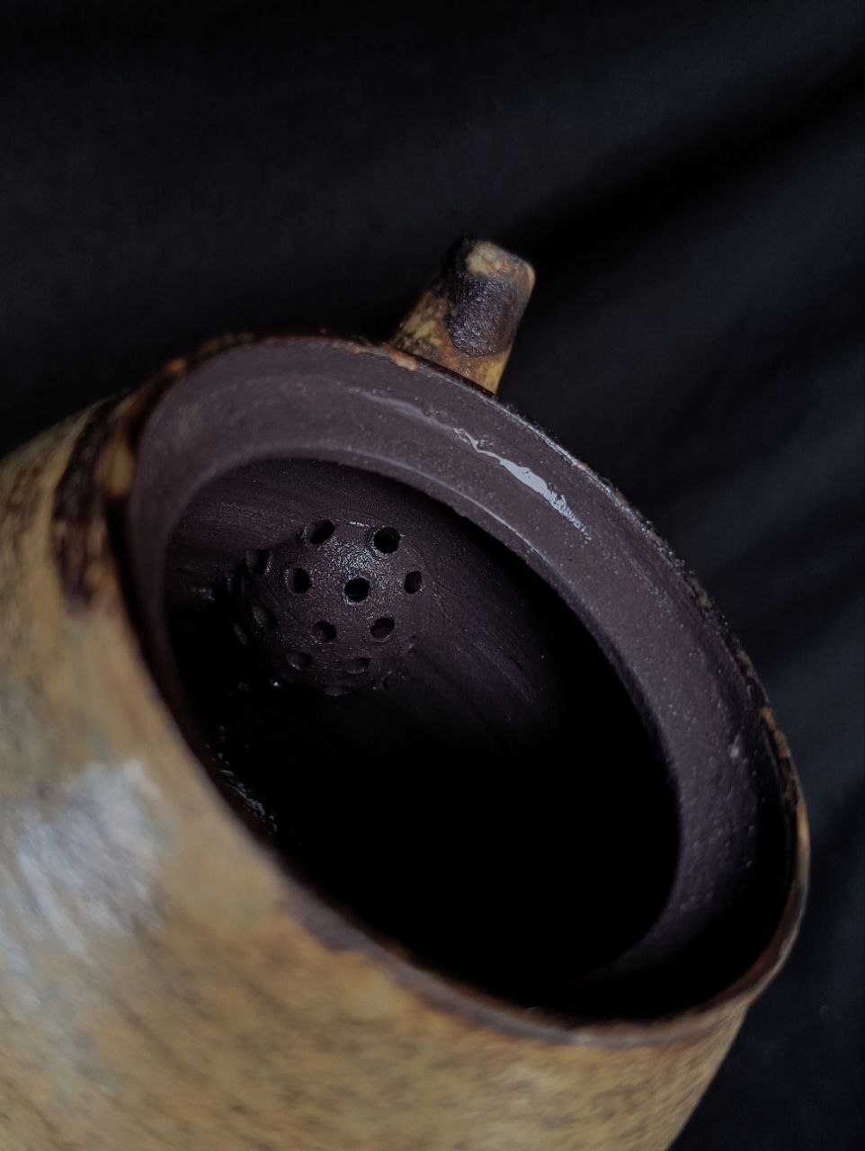 Side-Handle Teapot, Ash Glaze, 180 ml