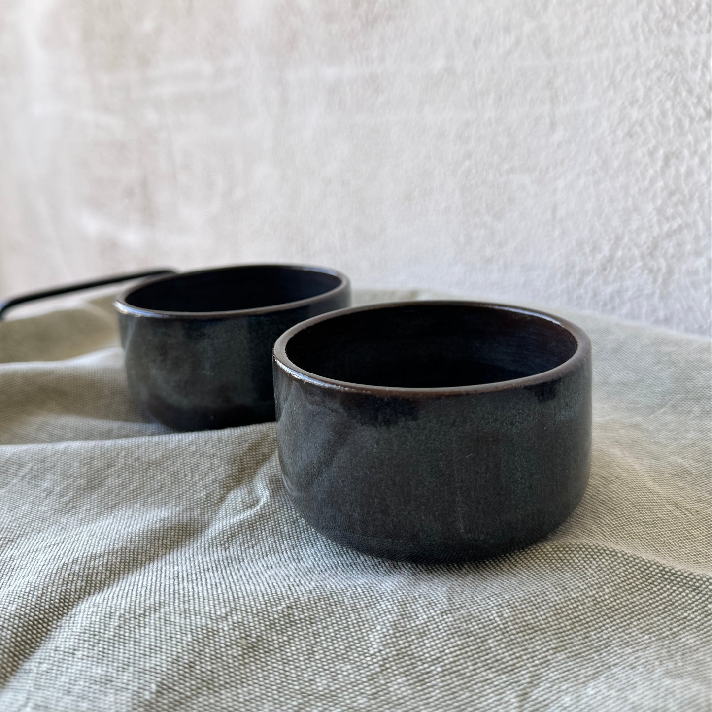 Dark Grey Chamotte Clay Bowl, 100 ml