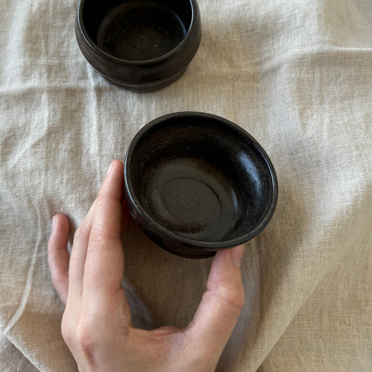 Brown Spiral Tea Bowl, 100 ml