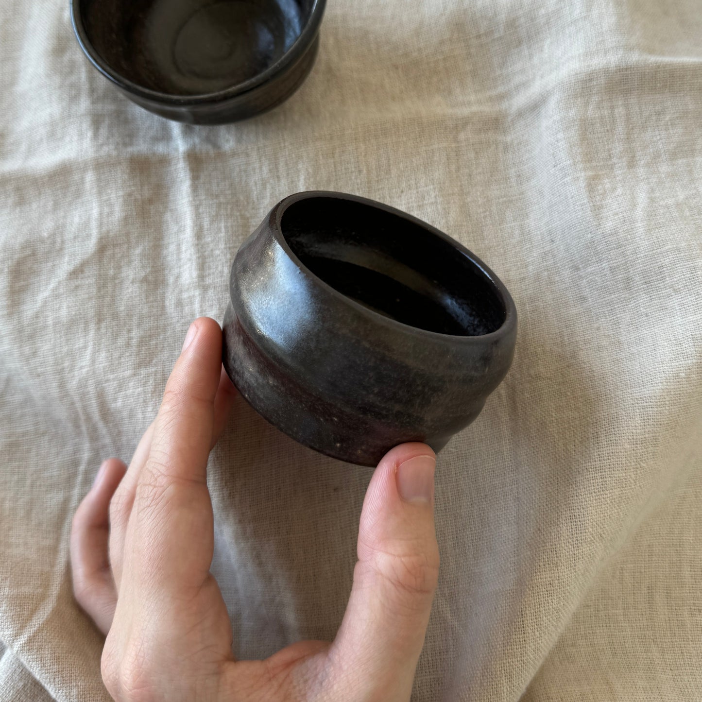 Dark Brown Spiral Bowl, 100 ml