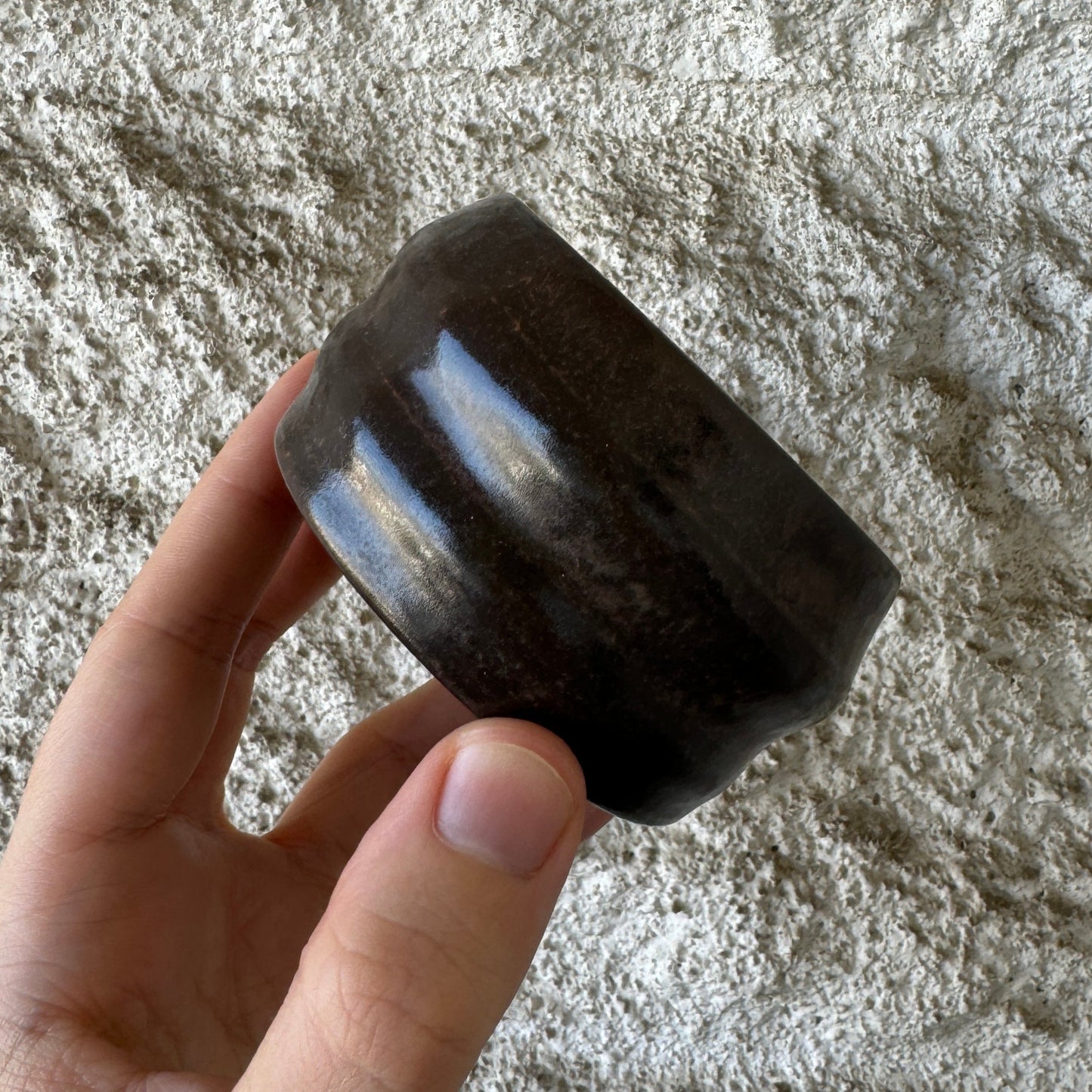 Dark Brown Spiral Bowl, 100 ml