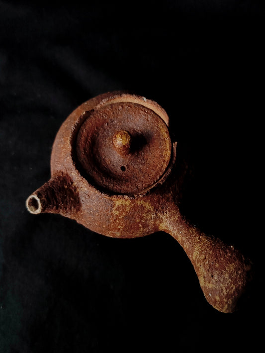 Textured Clay & Ash Glaze Teapot, 170 ml