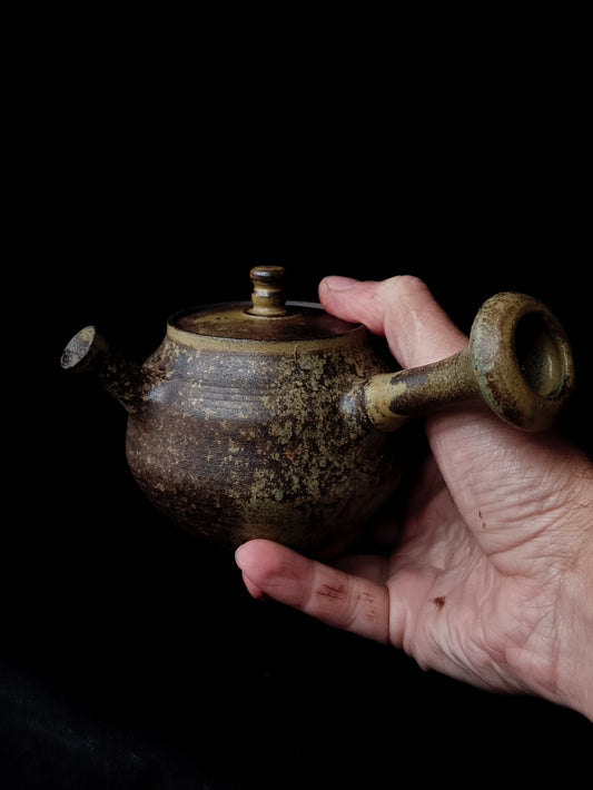 Handcrafted Teapot with Ash Glaze, 200 ml