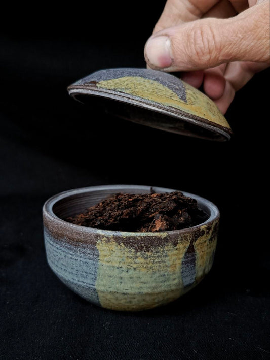 Ceramic Tea Caddy, Ash Glaze