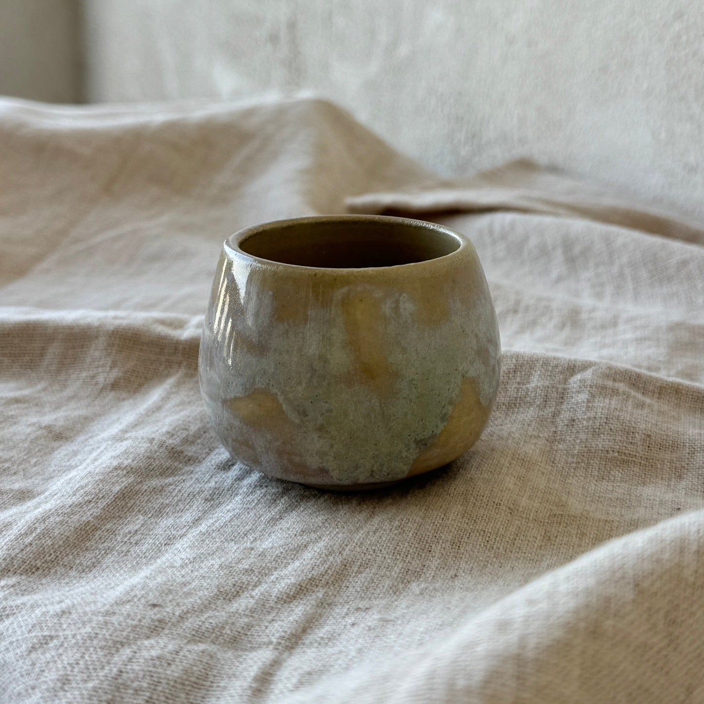 Light Blue Chamotte Clay Bowl, 50 ml