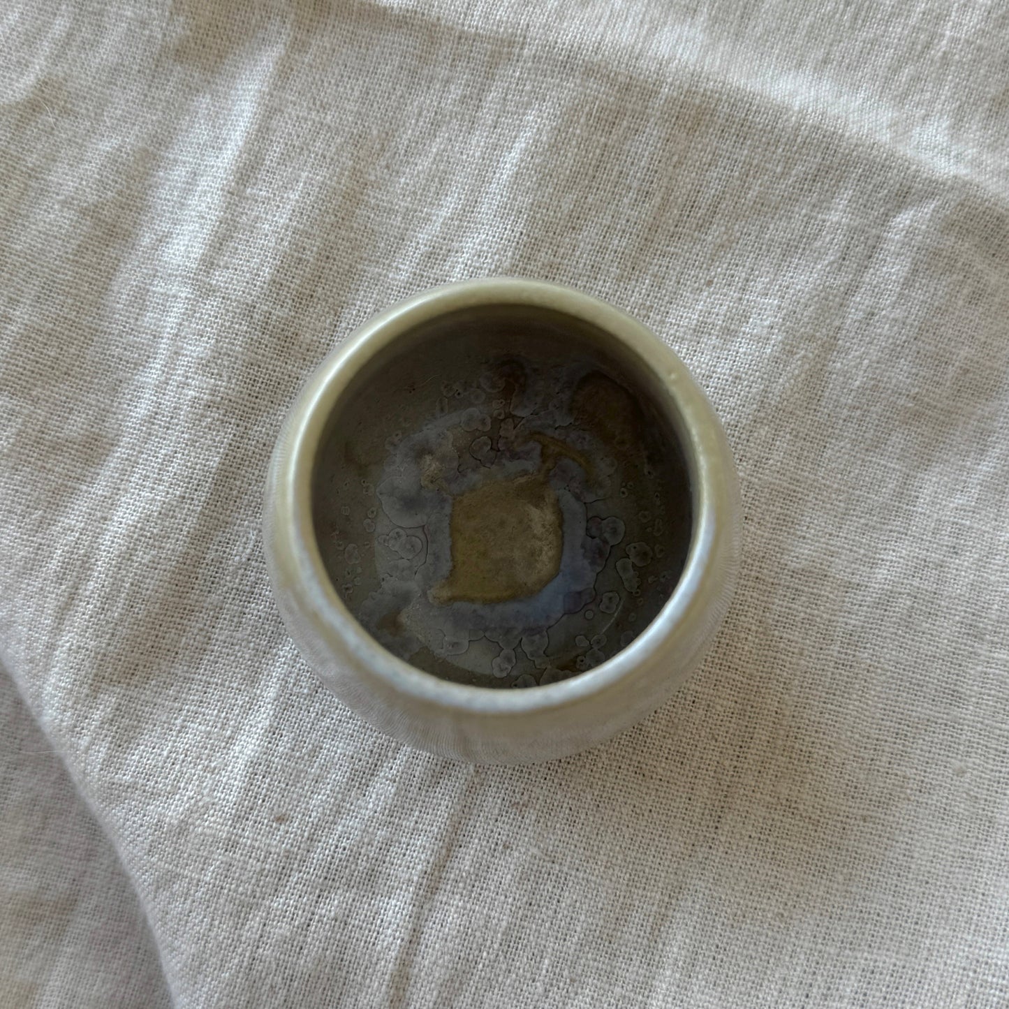 Light Blue Chamotte Clay Bowl, 50 ml