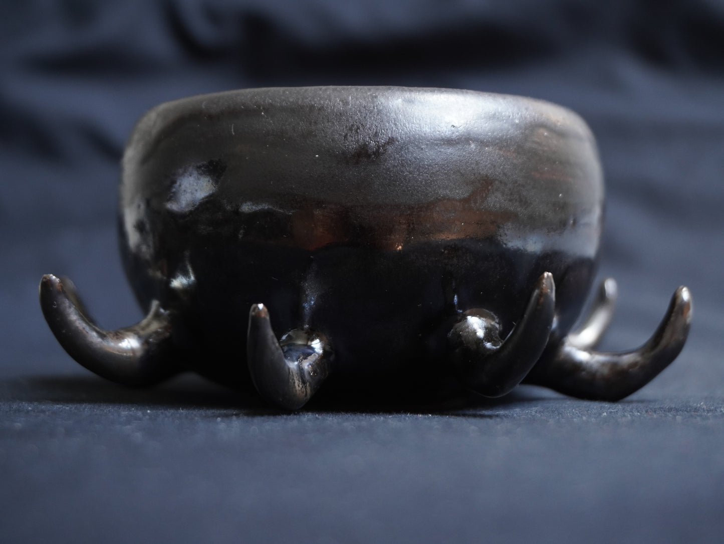 Chamotte Tea Bowl “Demonic”, 160 ml