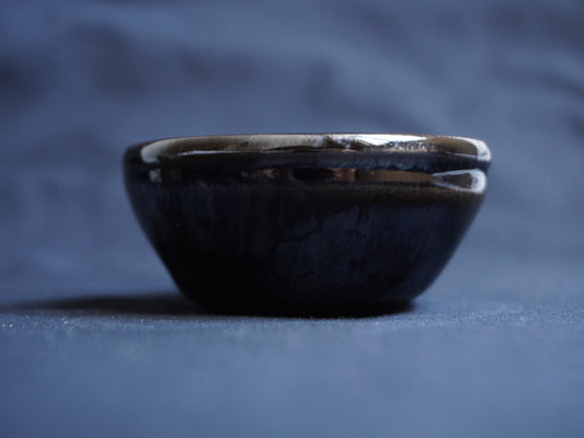 Black Glossy Chamotte Tea Bowl, 45 ml