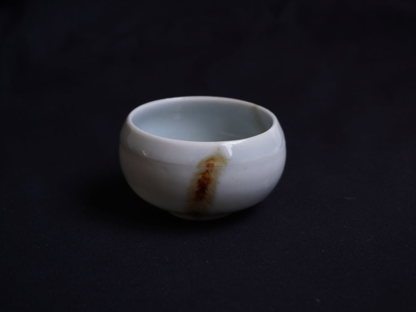 Celadon Porcelain Tea Bowl with Contrasting Band, 80 ml