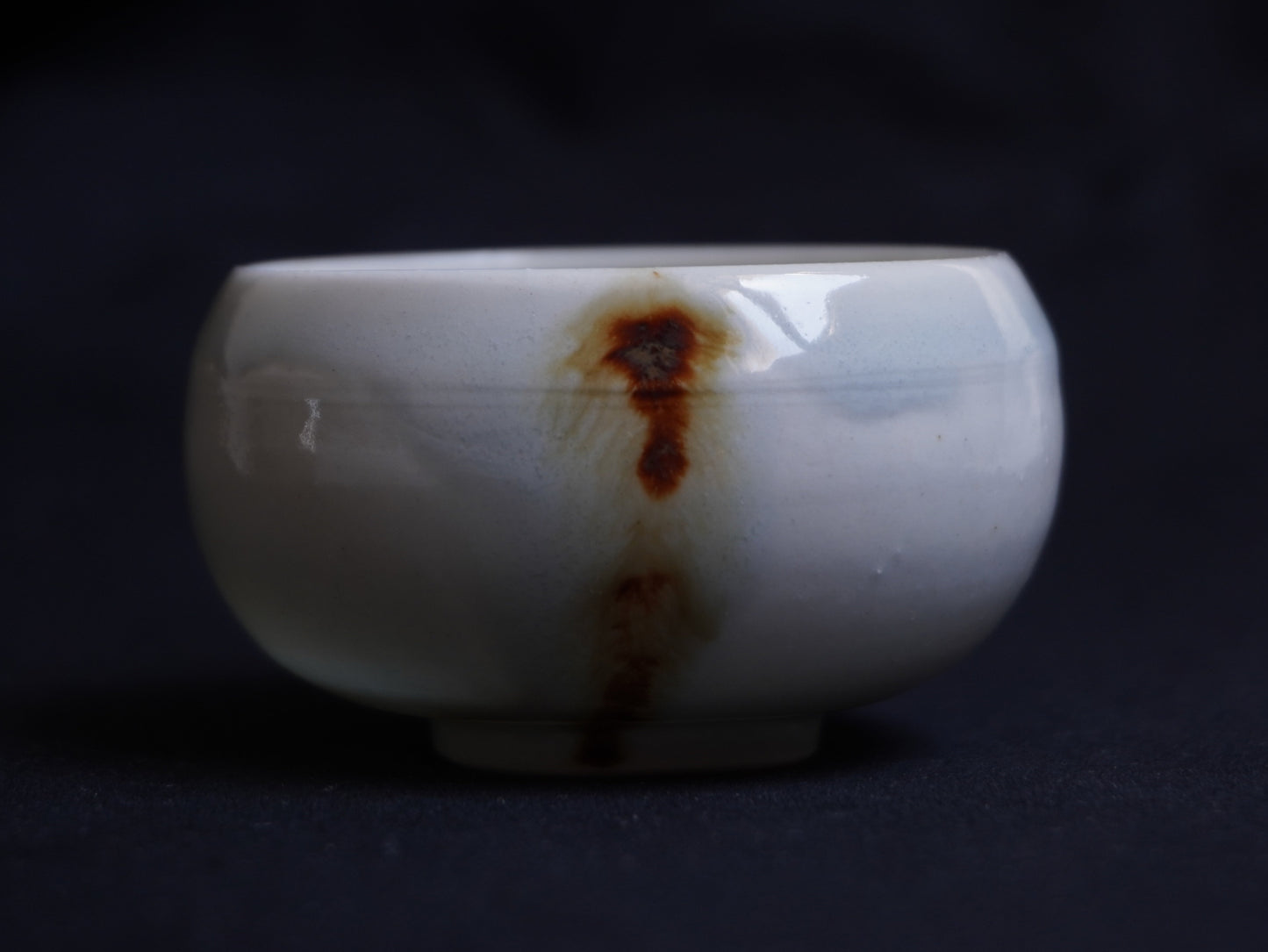 Celadon Porcelain Tea Bowl with Contrasting Band, 80 ml
