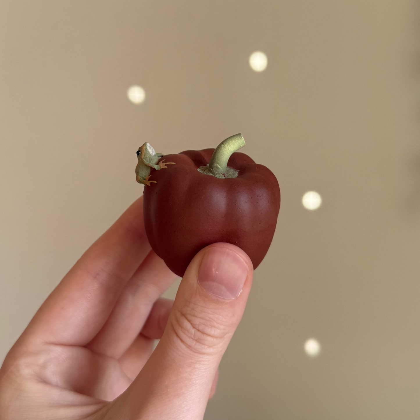 Tea Pet Ceramic Spouting Frog