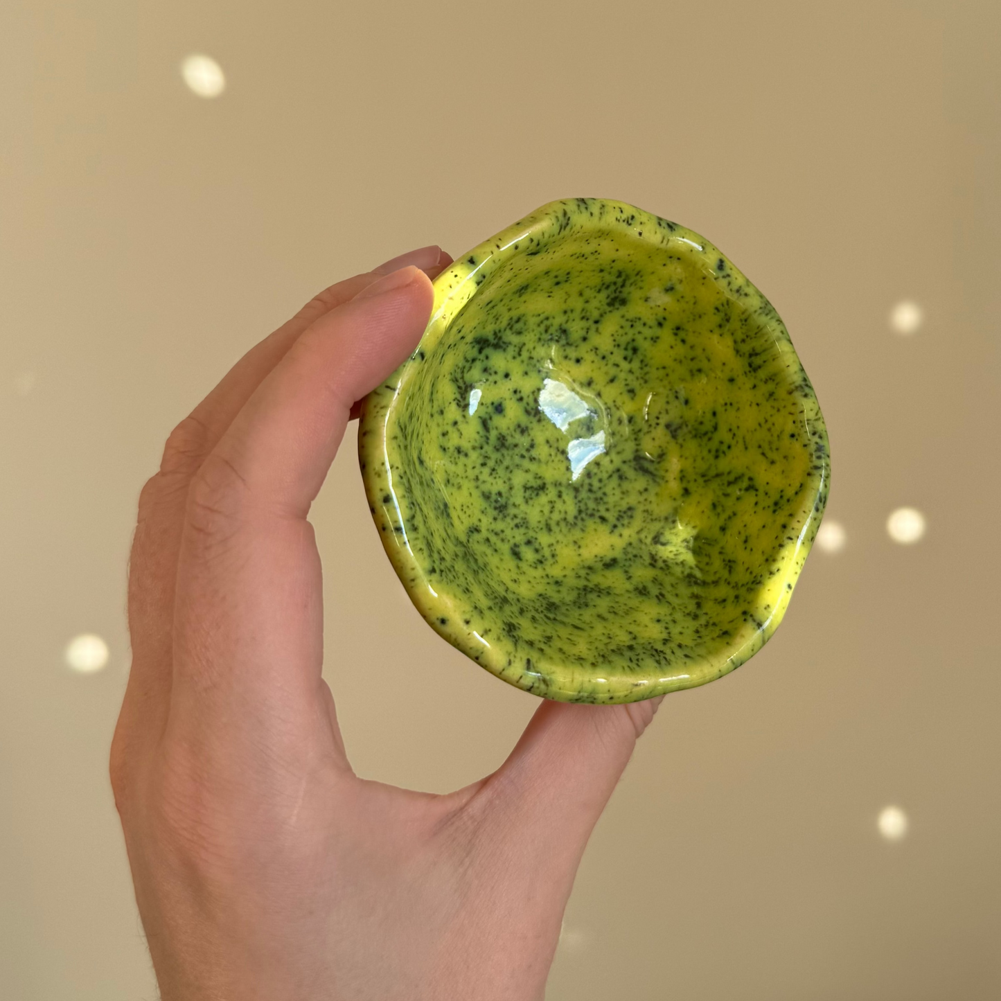 Handcrafted Clay Teacup "Matcha Moss"