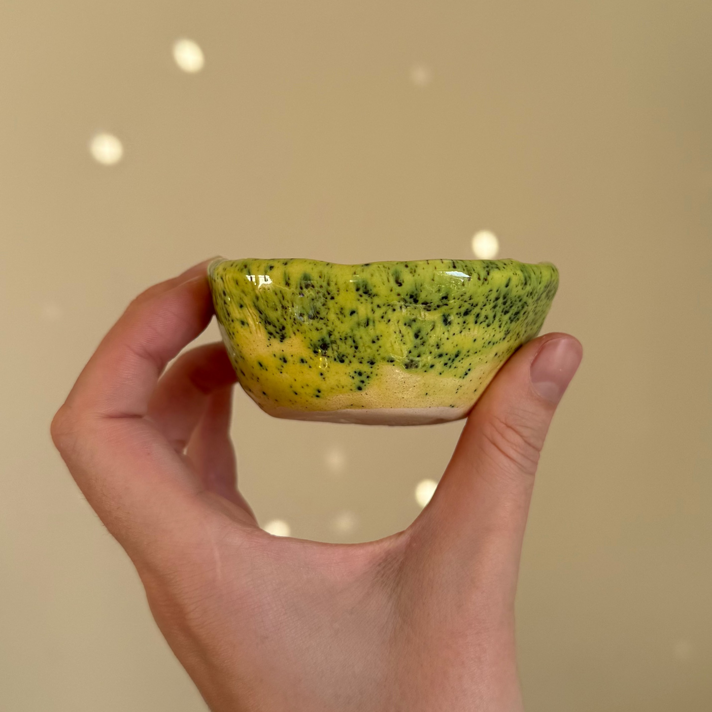 Handcrafted Clay Teacup "Matcha Moss"