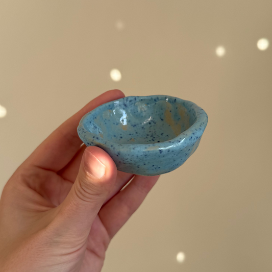 Handcrafted Clay Teacup "Sky"