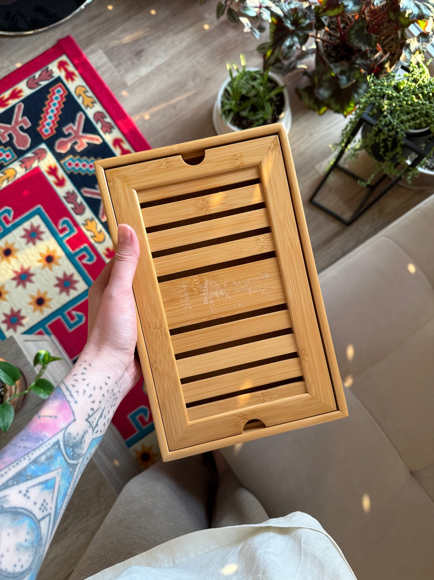 Bamboo Tea Tray: Compact / Medium / Large