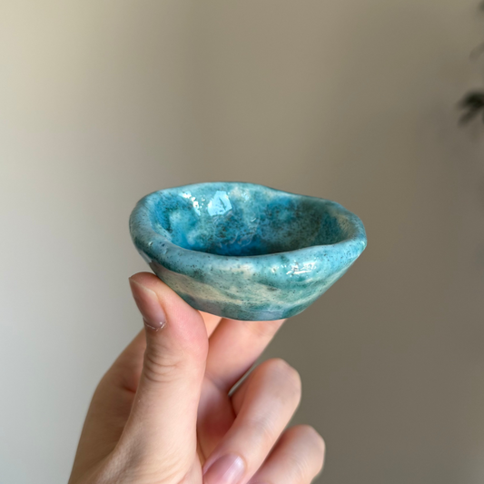 Handcrafted Clay Teacup "Glacier"
