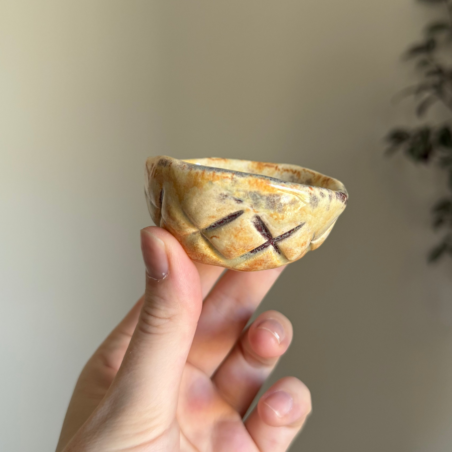 Handcrafted Clay Teacup "Rust"