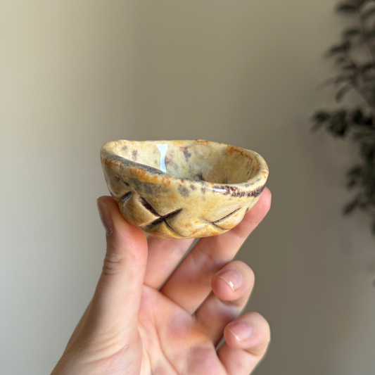 Handcrafted Clay Teacup "Rust"