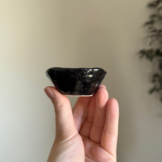 Handcrafted Clay Teacup "Ink"