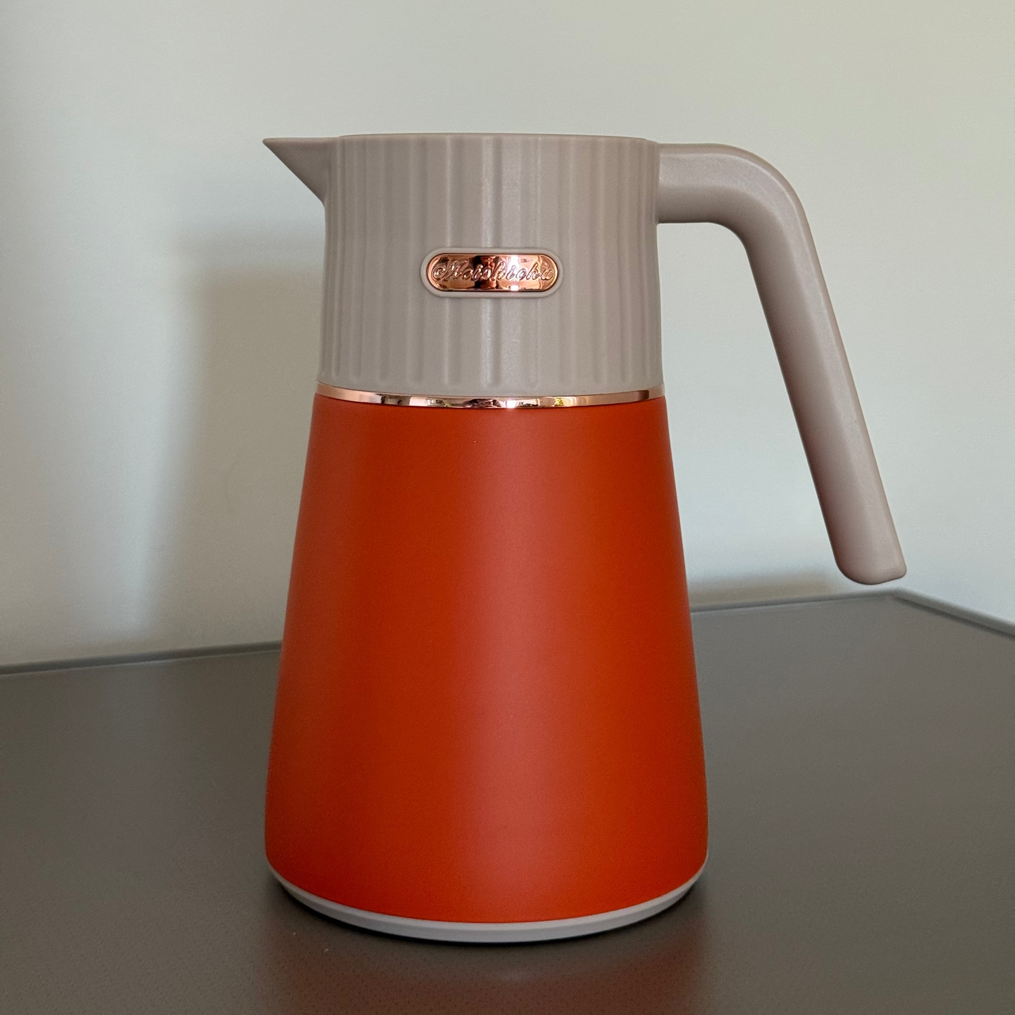 Orange Stainless Steel Thermos, 1,5L