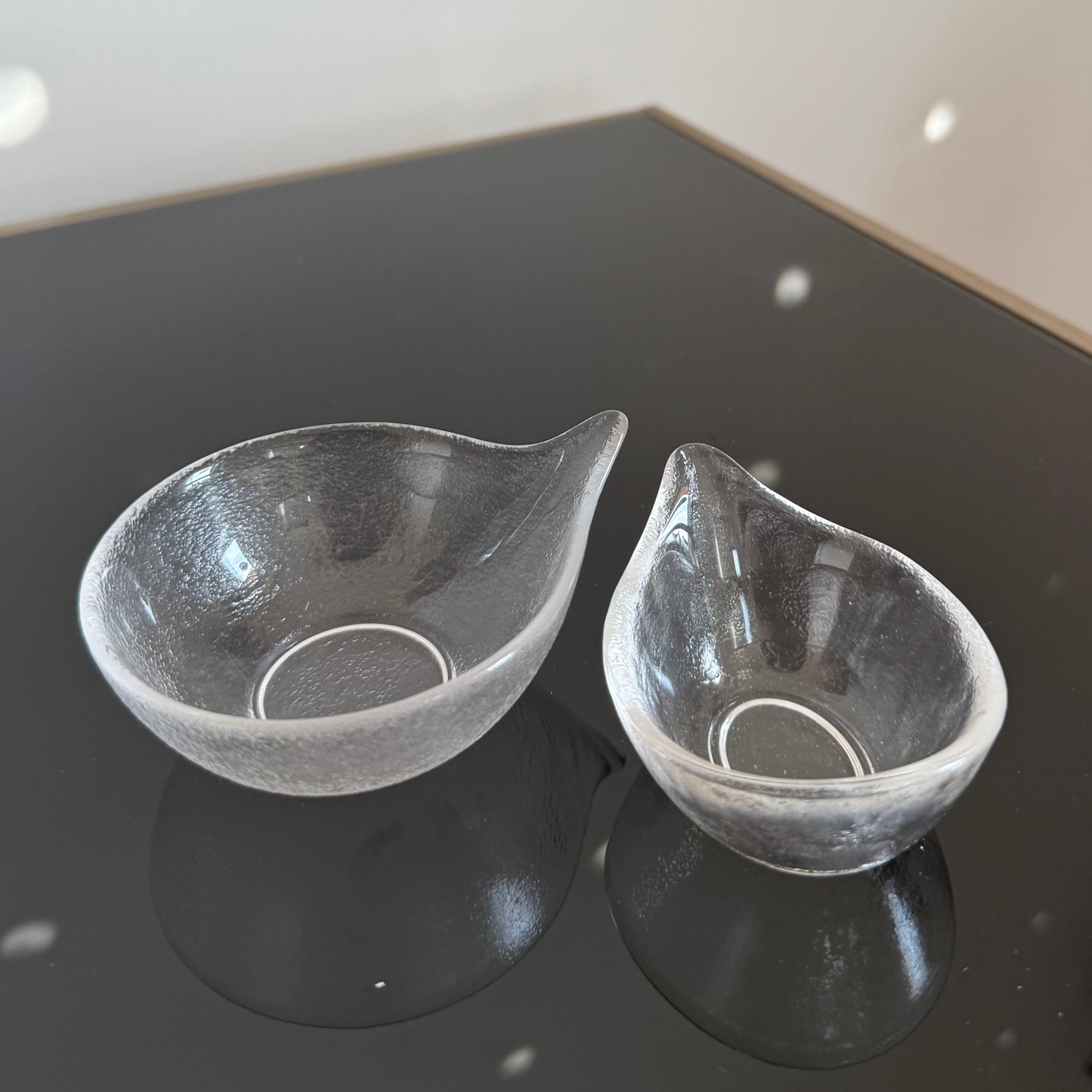 Glass Chahé: round and oval