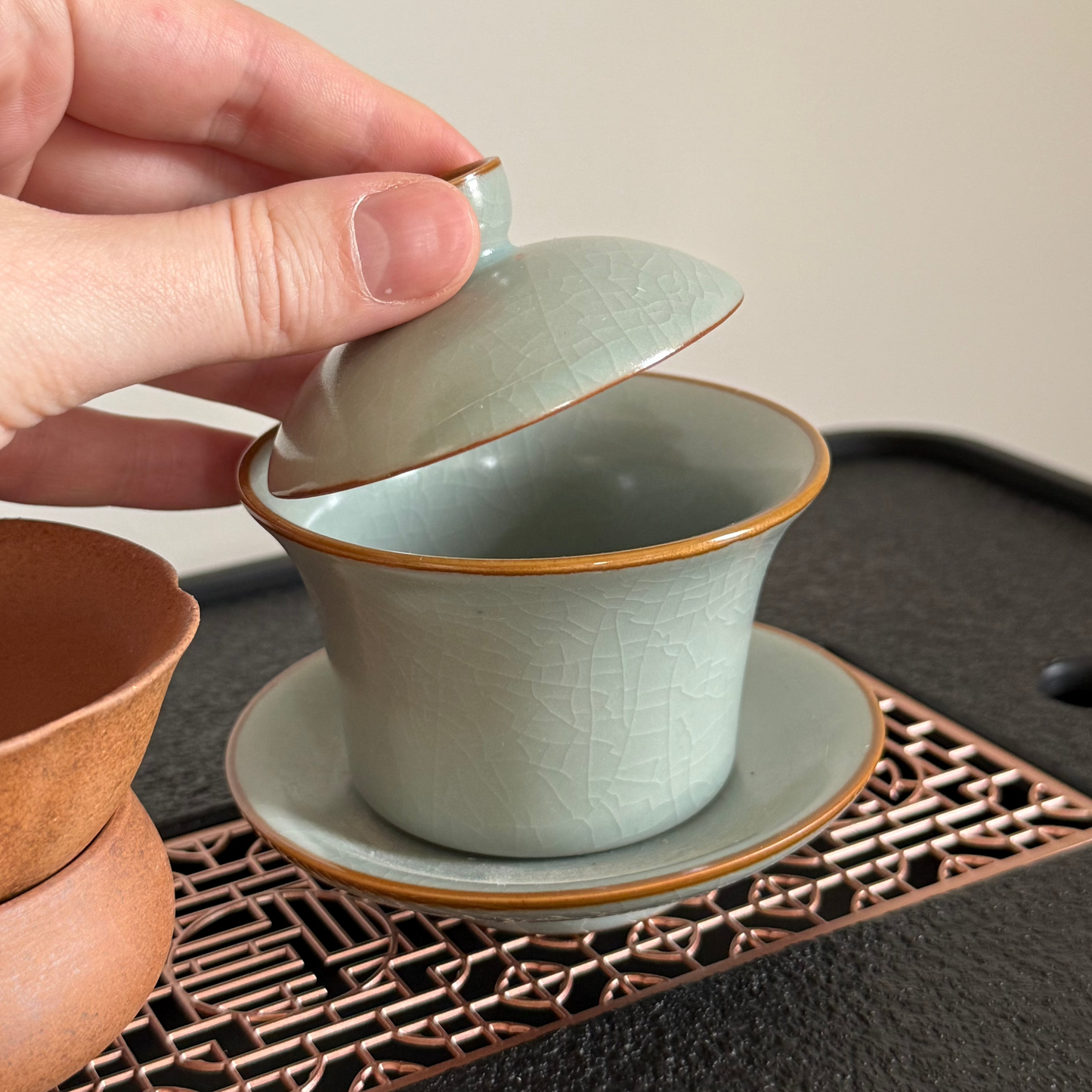 Cracle Glazed Gaiwan, ~100 ml