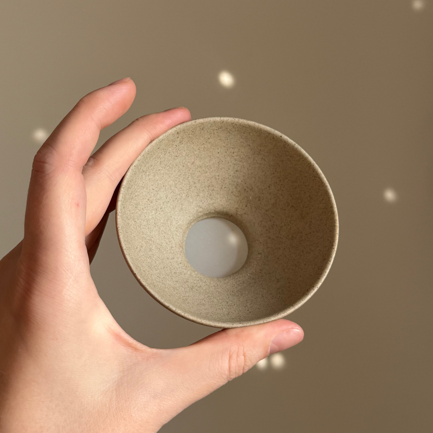Clay Tea Strainer with Fine Fabric Filter