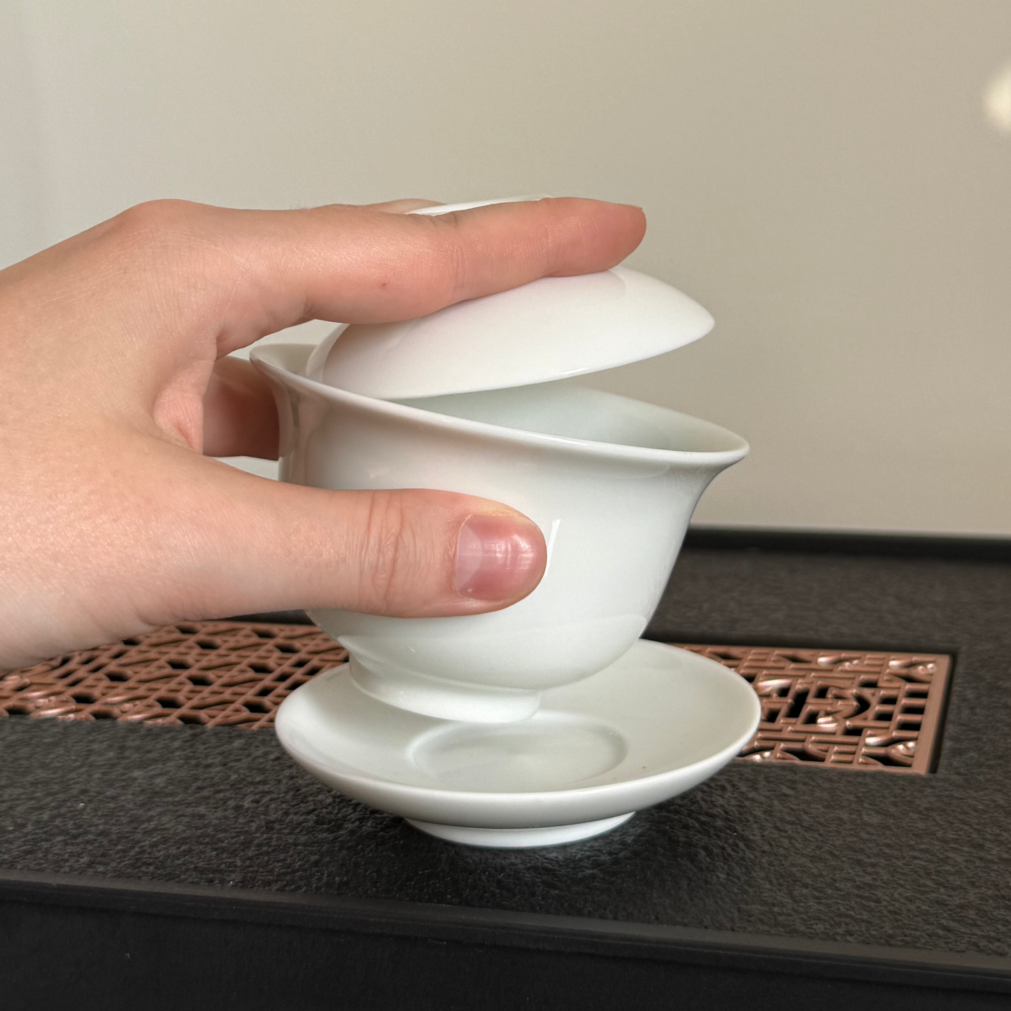 Soft-Form White Gaiwan , ~100 ml