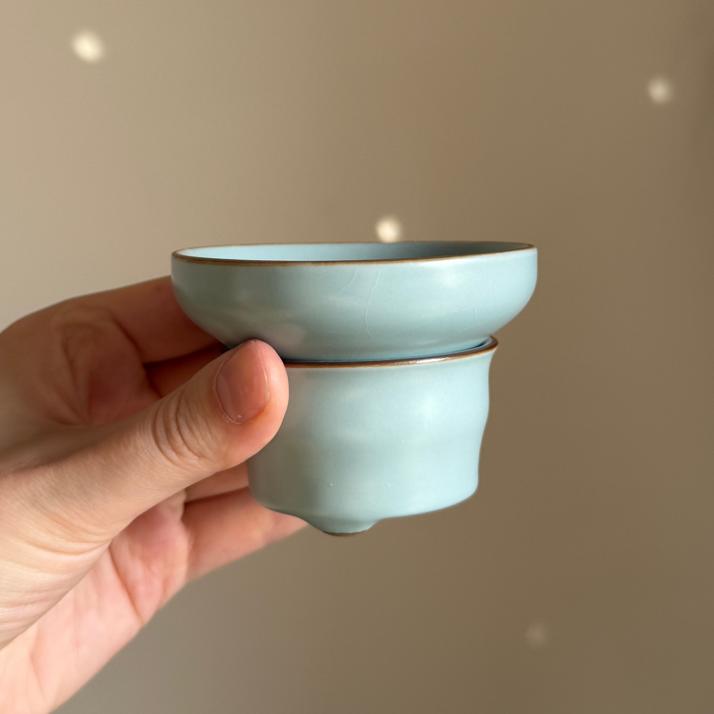 Dusty Blue Tea Strainer