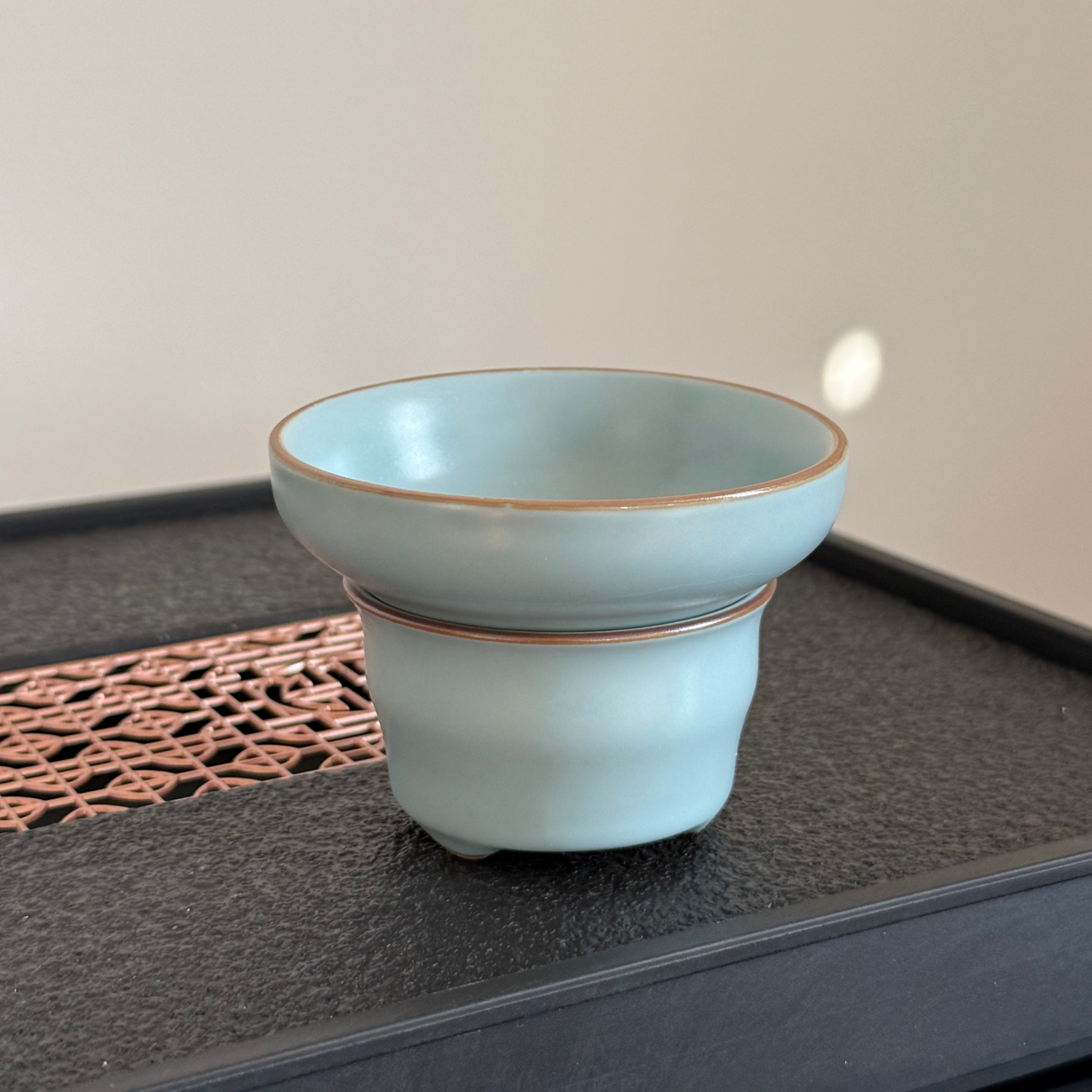 Dusty Blue Tea Strainer