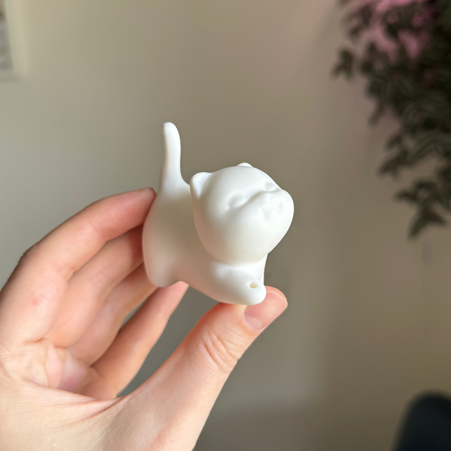 Porcelain Cat Incense Holder