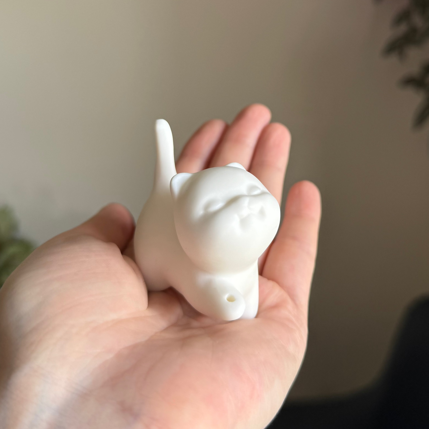 Porcelain Cat Incense Holder