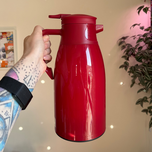 Red Vacuum Thermos, 2L