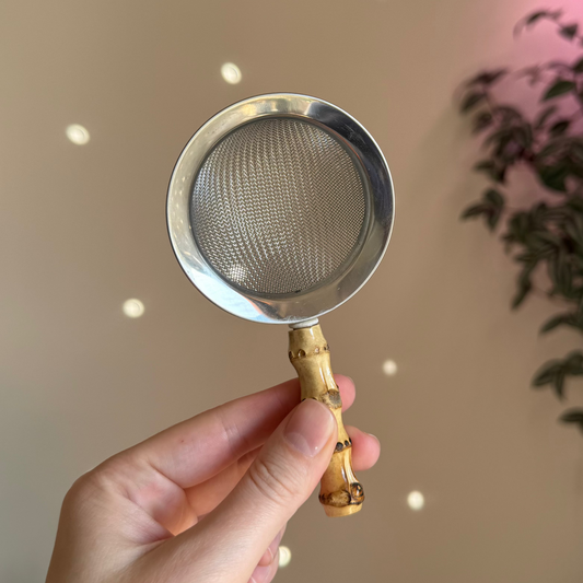 Tea Strainer with Bamboo Handle