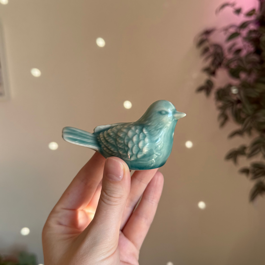 Tea Pet Ceramic Bird