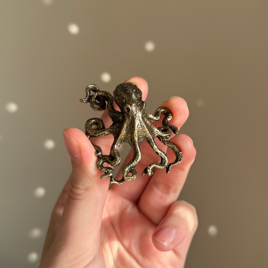 Brass Octopus Figurine